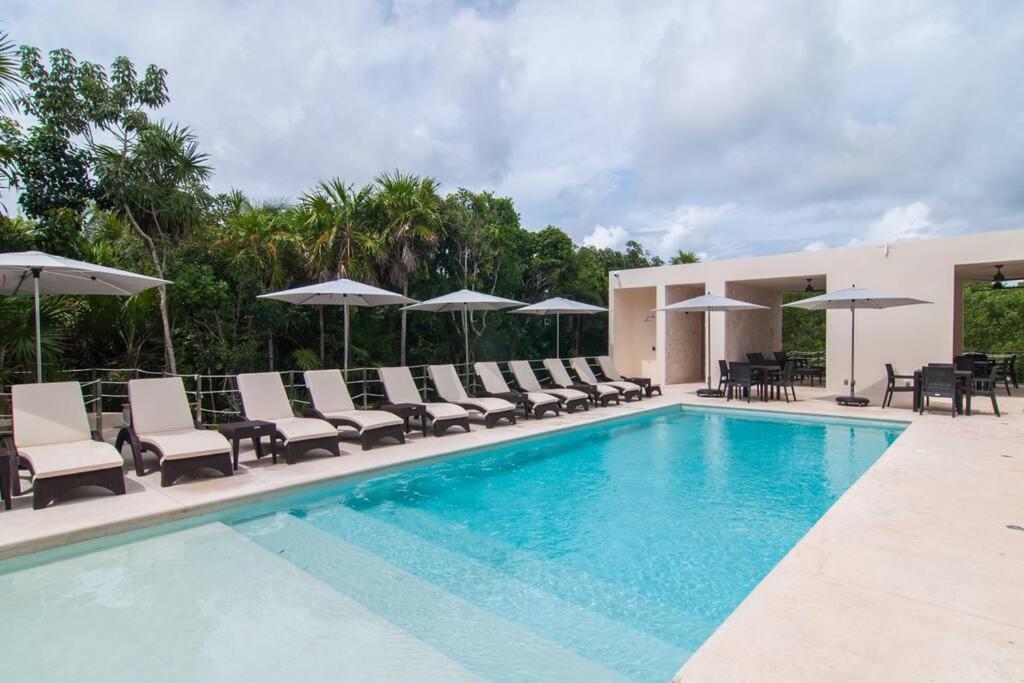 Ground Level Garden Condo At Akumal South By Tao Santamar Kültér fotó